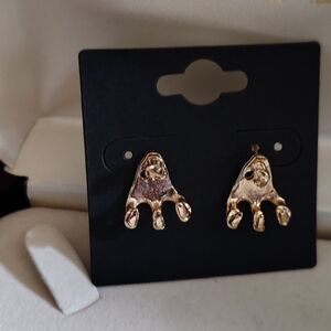 Gold Ghost Earrings